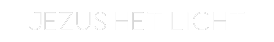 Custom Neon Sign Online Editor JEZUS HET LICHT