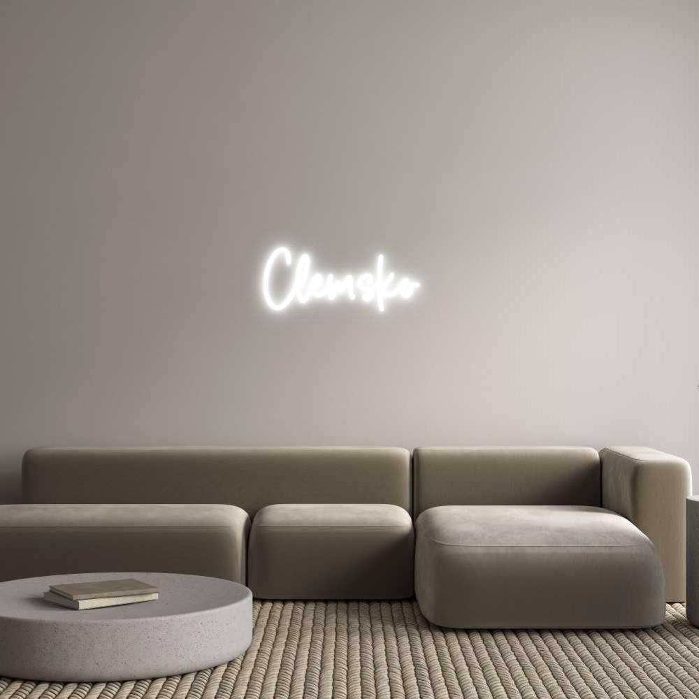 Custom Neon Sign Online Editor Clemsko