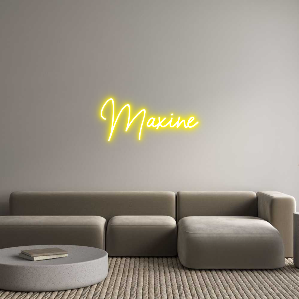 Custom Neon Sign Online Editor Maxine