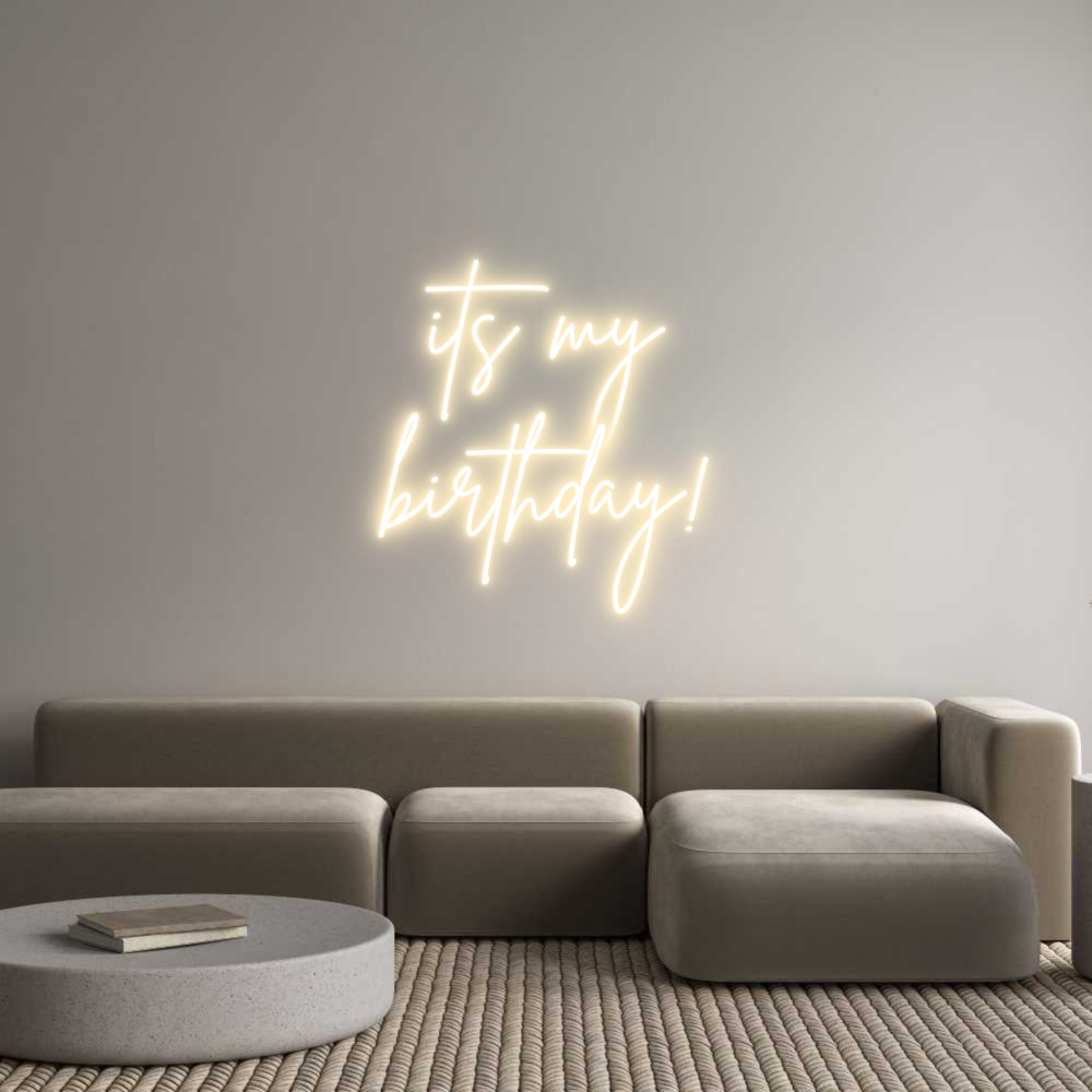 Custom Neon Sign Online Editor är min
födelse...