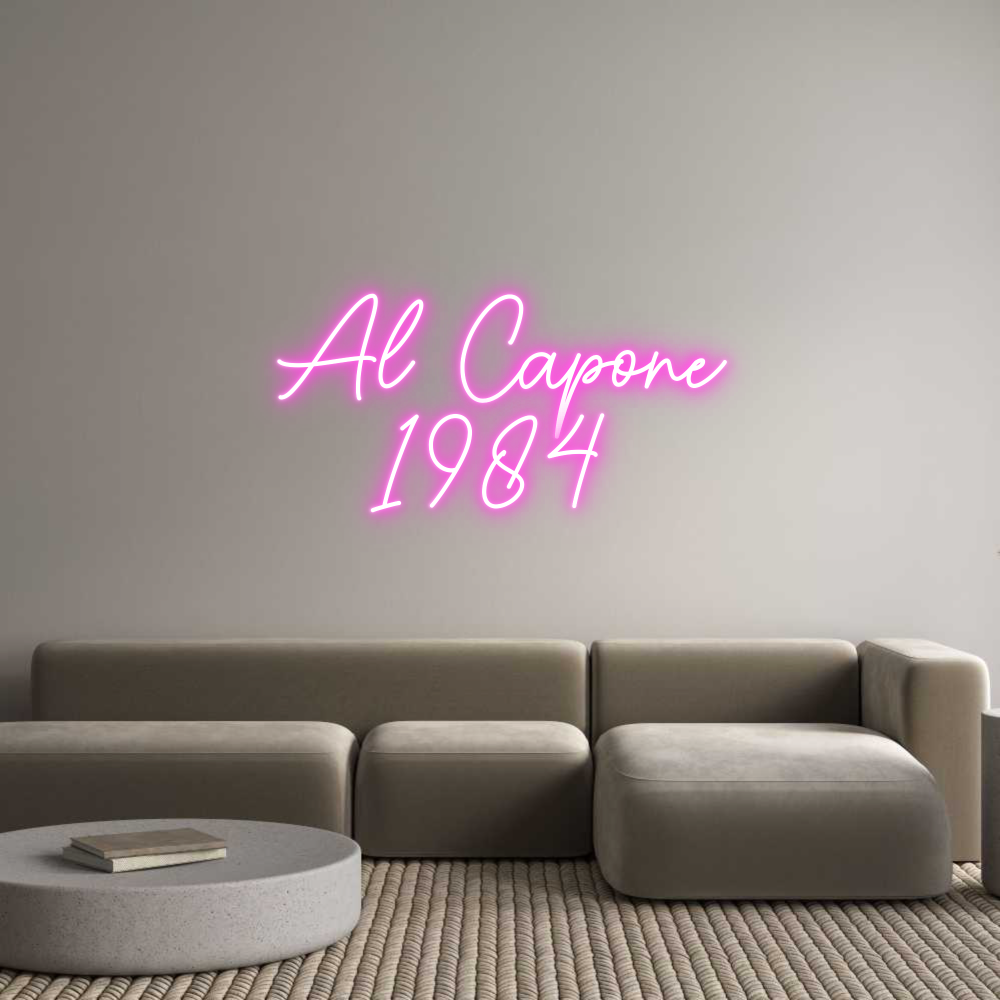 Custom Neon Sign Online Editor 
Al Capone
...