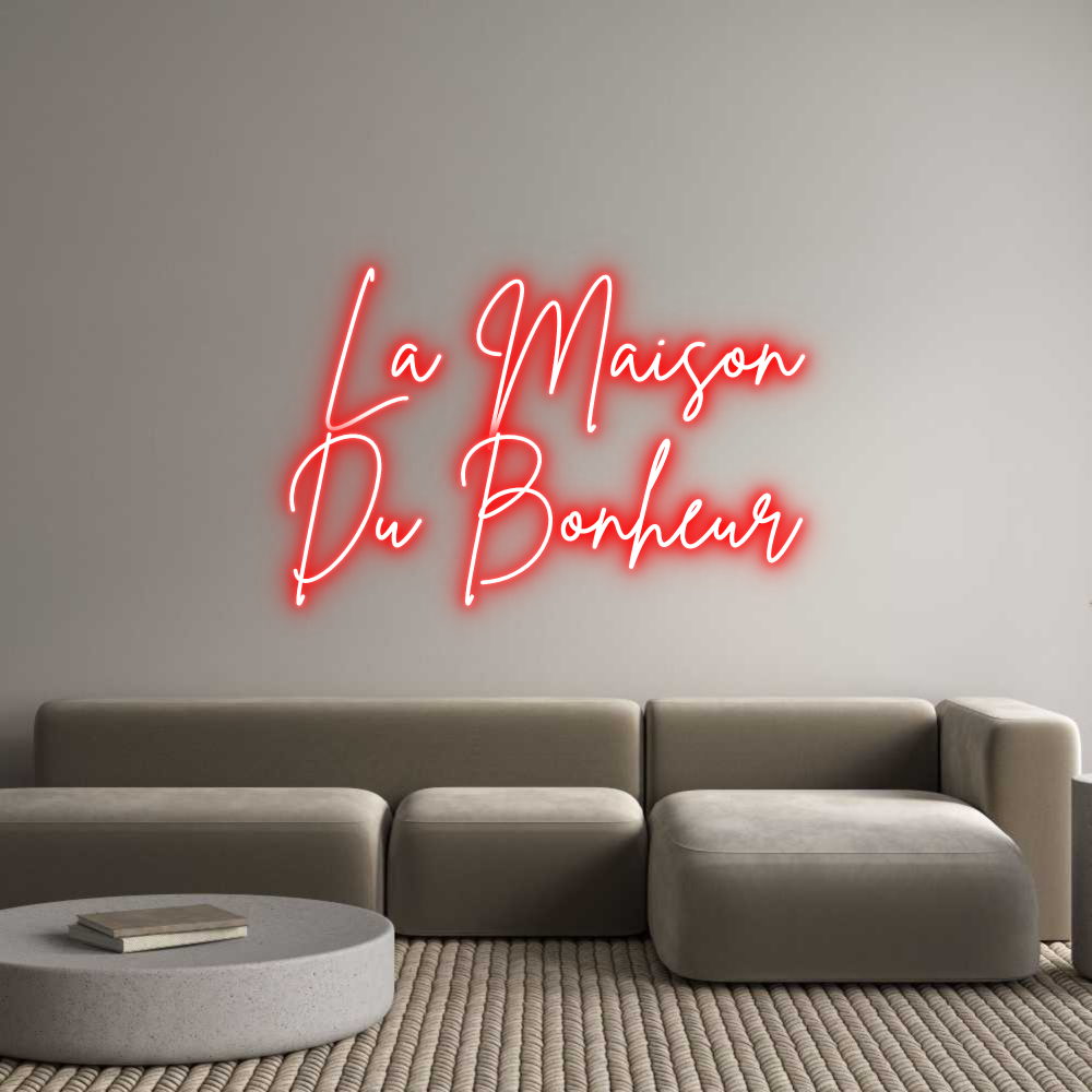 Custom Neon Sign Online Editor La Maison
D...