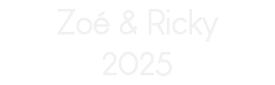 Custom Neon Sign Online Editor Zoé & Ricky
...
