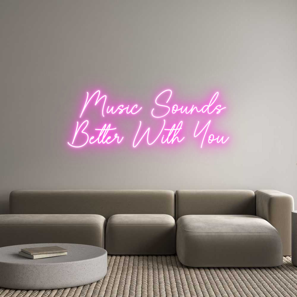 Custom Neon Sign Online Editor Musikklyd...