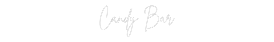 Insegna al neon personalizzata Editor online Candy Bar