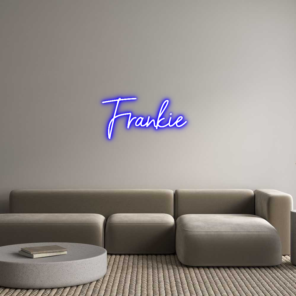 Custom Neon Sign Online Editor Frankie