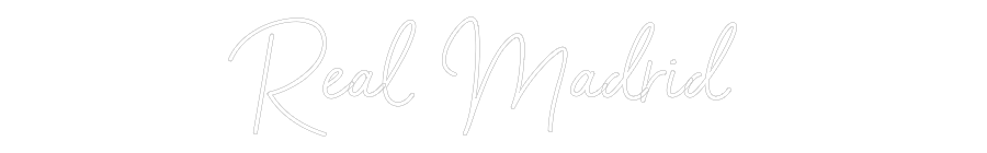 Custom Neon Sign Online Editor Real Madrid