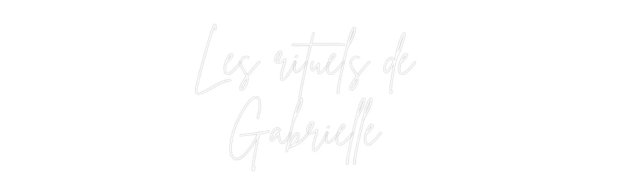 Editor online di insegne al neon personalizzate Les rituels d...