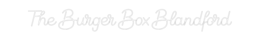 Custom Neon Sign Online Editor The Burger Bo...