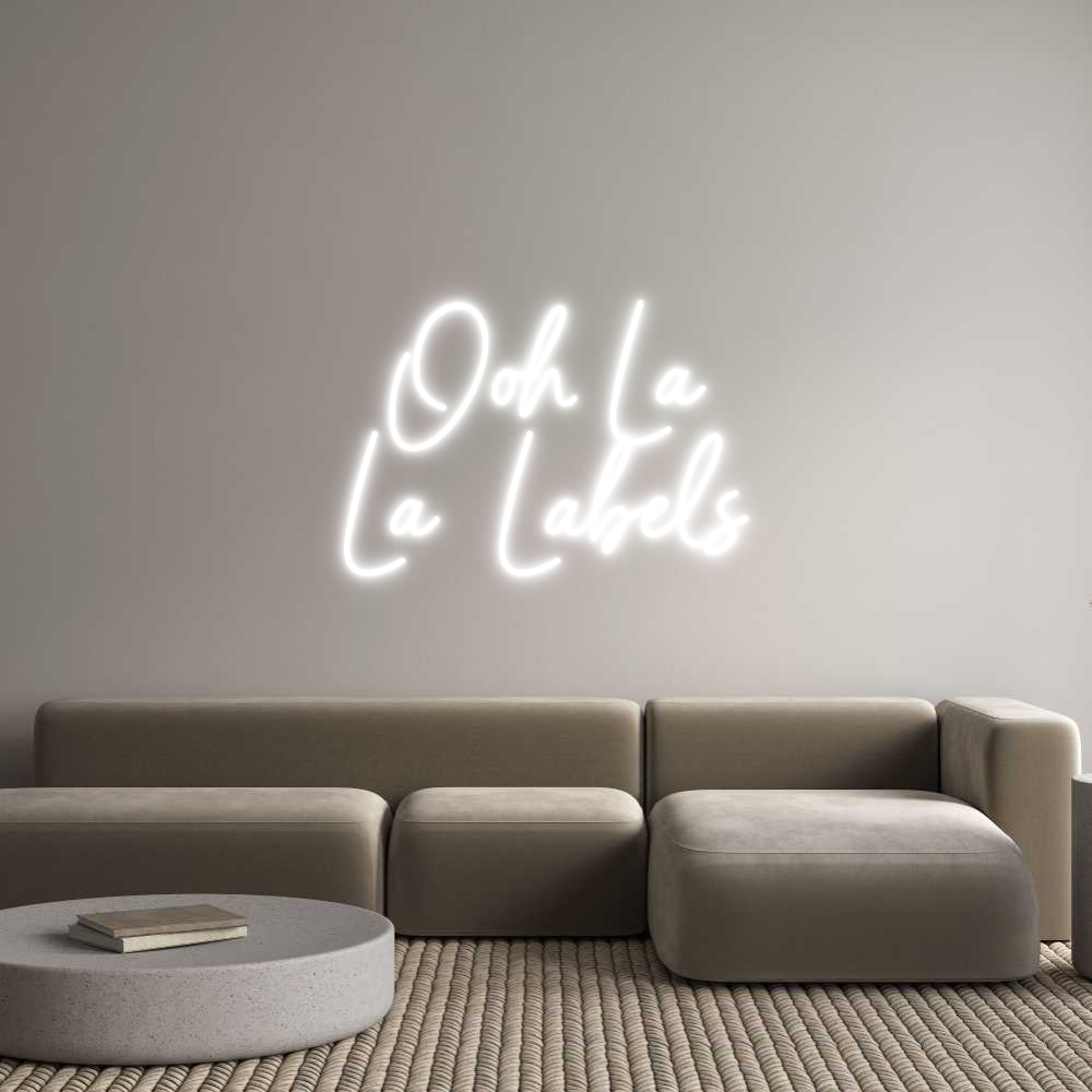 Benutzerdefinierter Neonschild-Online-Editor Ooh La
La L...