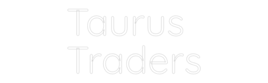Aangepaste neonreclame online-editor Taurus 
Trad...
