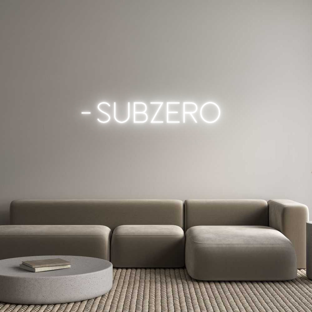 Custom Neon Sign Online Editor -subzero