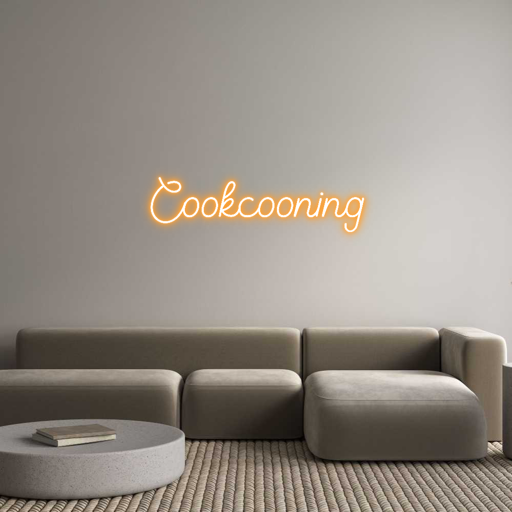 Editor online di insegne al neon personalizzate Cookcooning