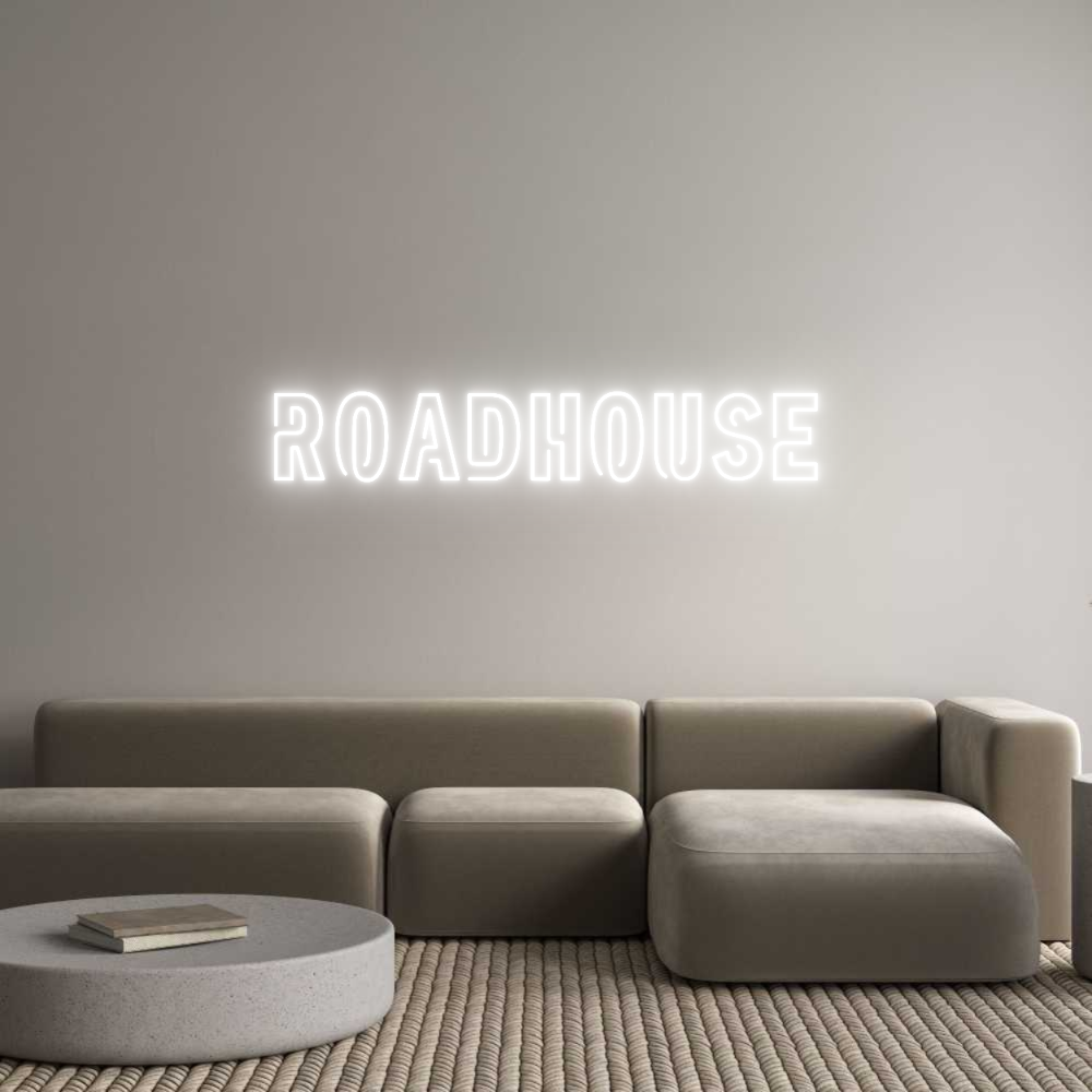 Editor online di insegne al neon personalizzate ROADHOUSE