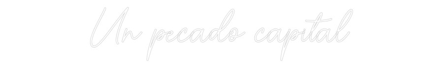 Custom Neon Sign Online Editor Un pecado cap...
