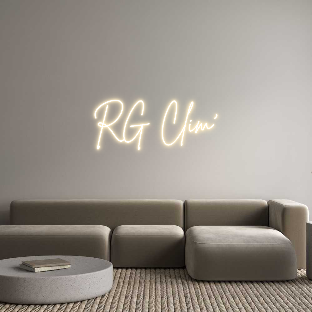 Custom Neon Sign Online Editor RG Clim’