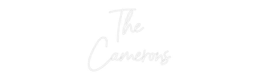 Custom Neon Sign Online Editor The 
Camerons