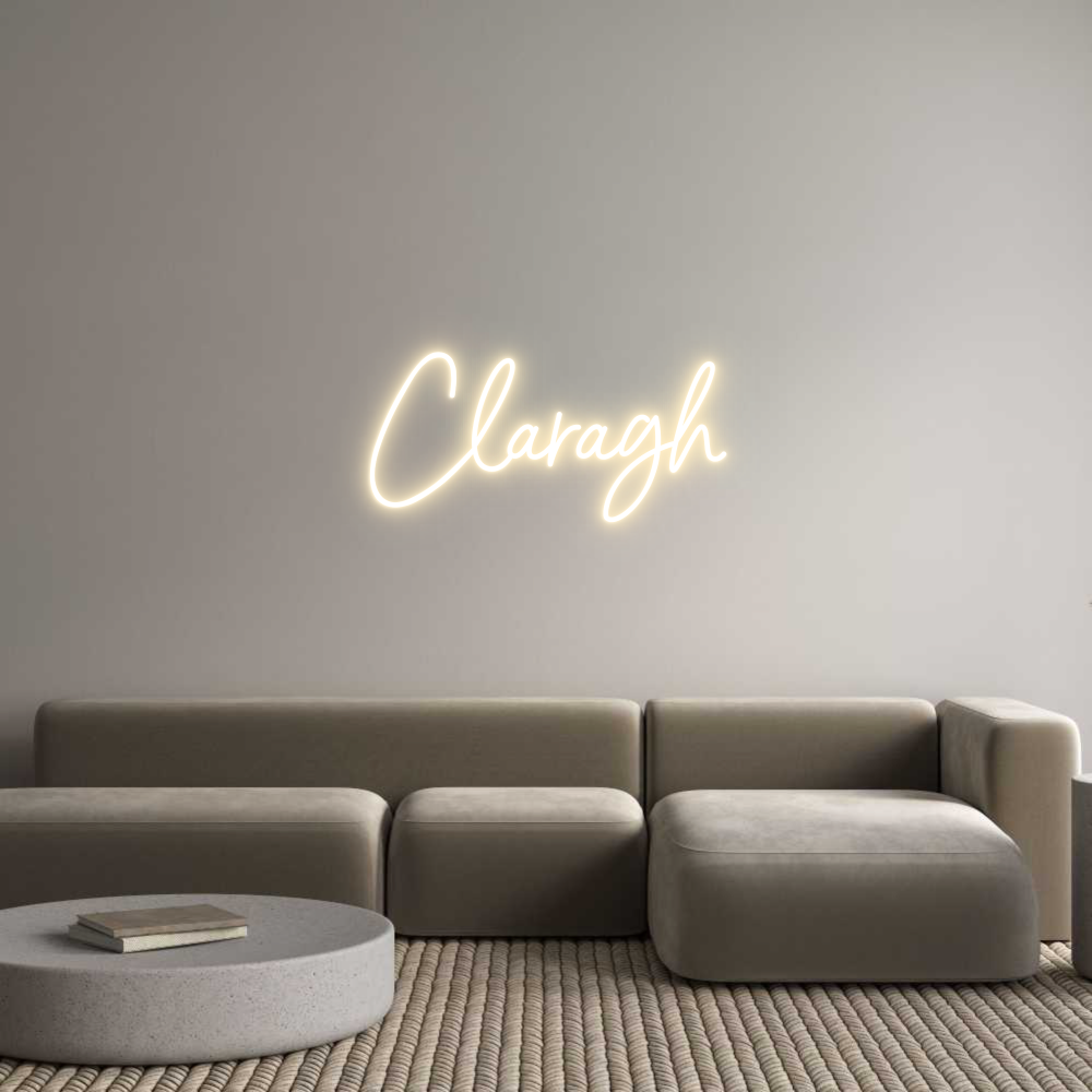 Custom Neon Sign Online Editor Claragh