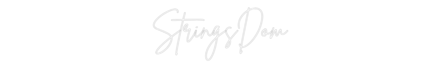 Custom Neon Sign Online Editor StringsDom