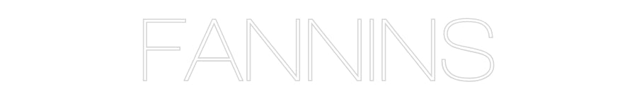 Custom Neon Sign Online Editor FANNINS