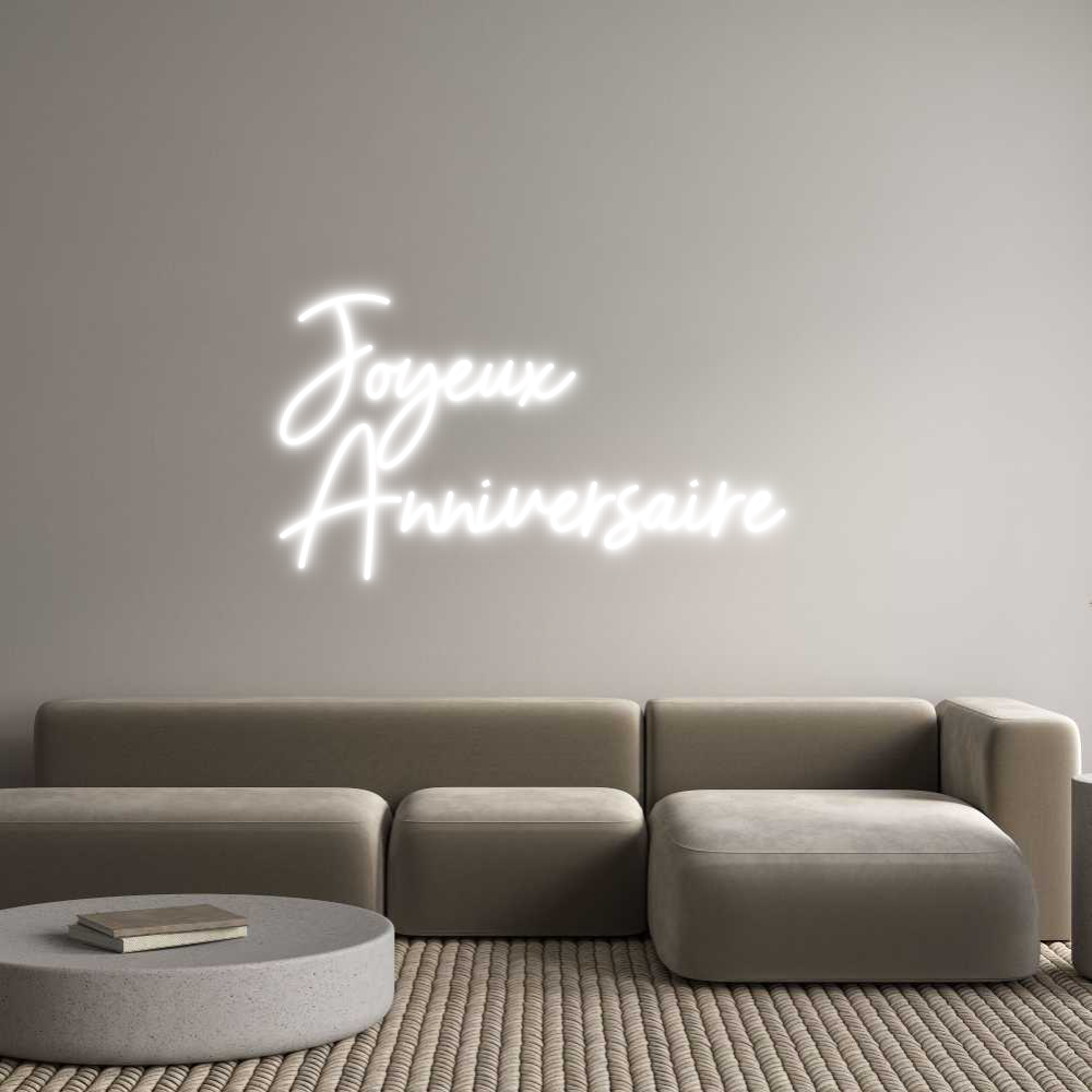 Custom Neon Sign Online Editor Joyeux
Anniv...