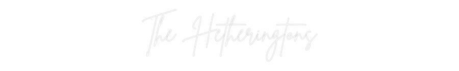 Online-Editor für individuelle Neonschilder. The Hetherin …