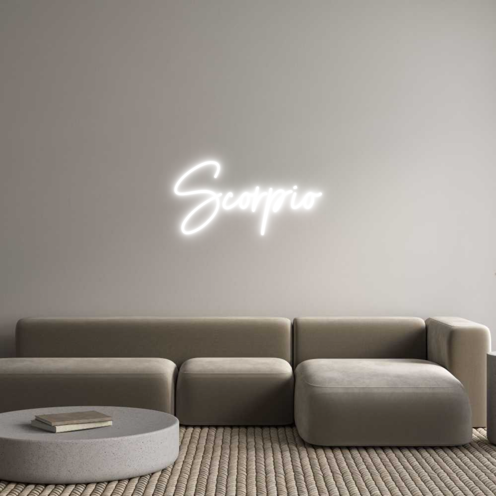 Custom Neon Sign Online Editor Scorpio