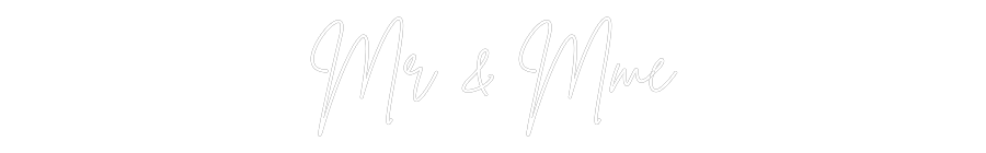 Custom Neon Sign Online Editor Mr & Mme