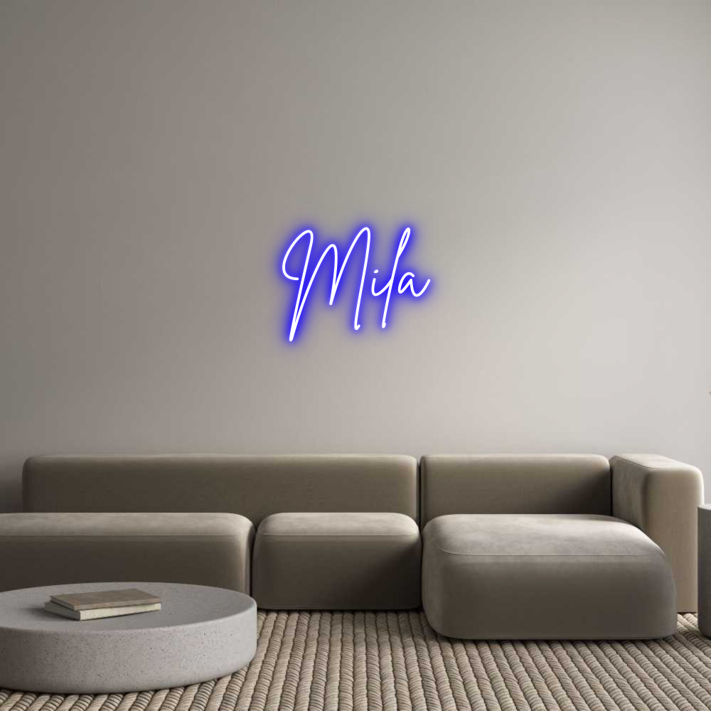 Custom Neon Sign Online Editor Mila