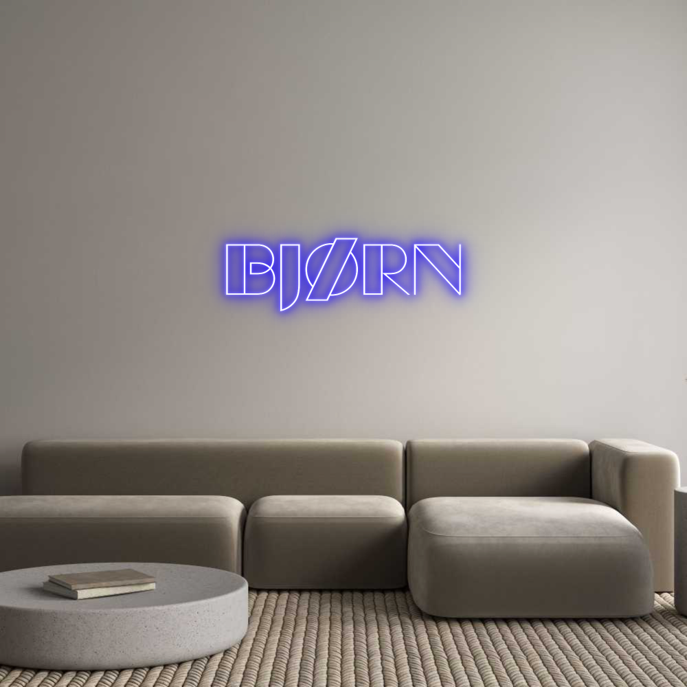 Custom Neon Sign Online Editor Bjørn