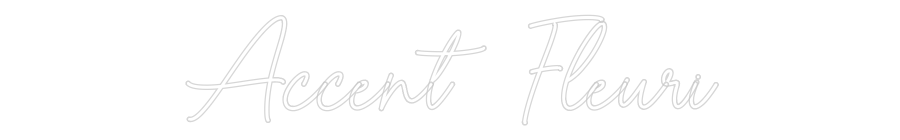 Editor online di insegne al neon personalizzate Accent Fleuri