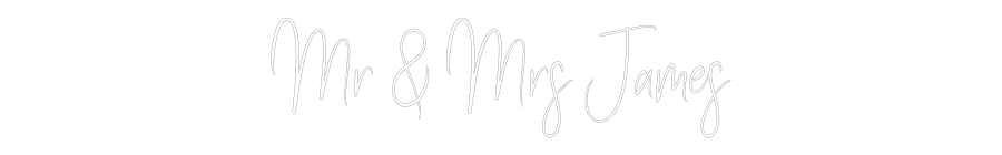 Custom Neon Sign Online Editor Mr & Mrs James