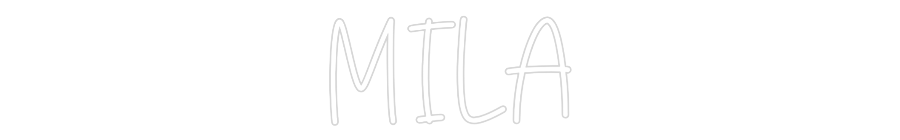 Custom Neon Sign Online Editor MILA