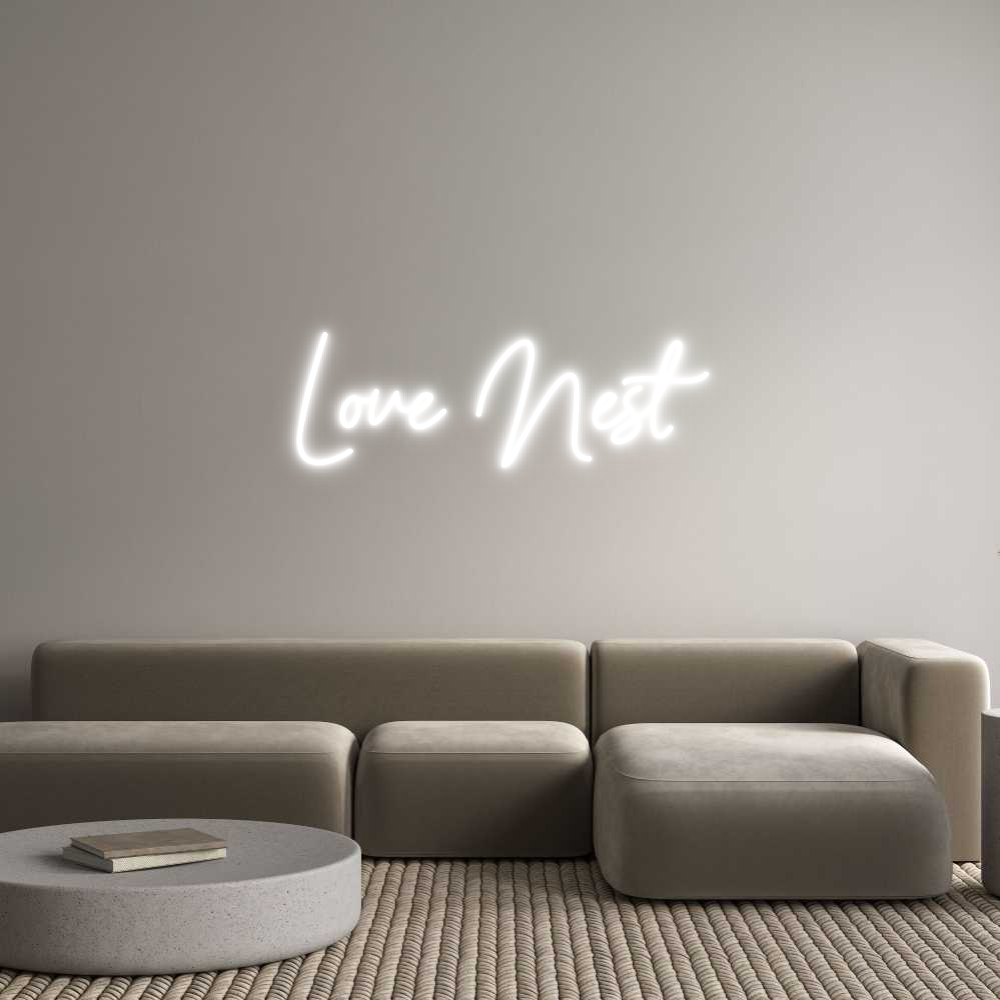 Custom Neon Sign Online Editor Love Nest