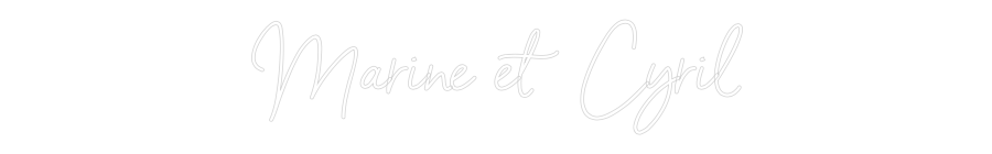 Custom Neon Sign Online Editor Marine et Cyril