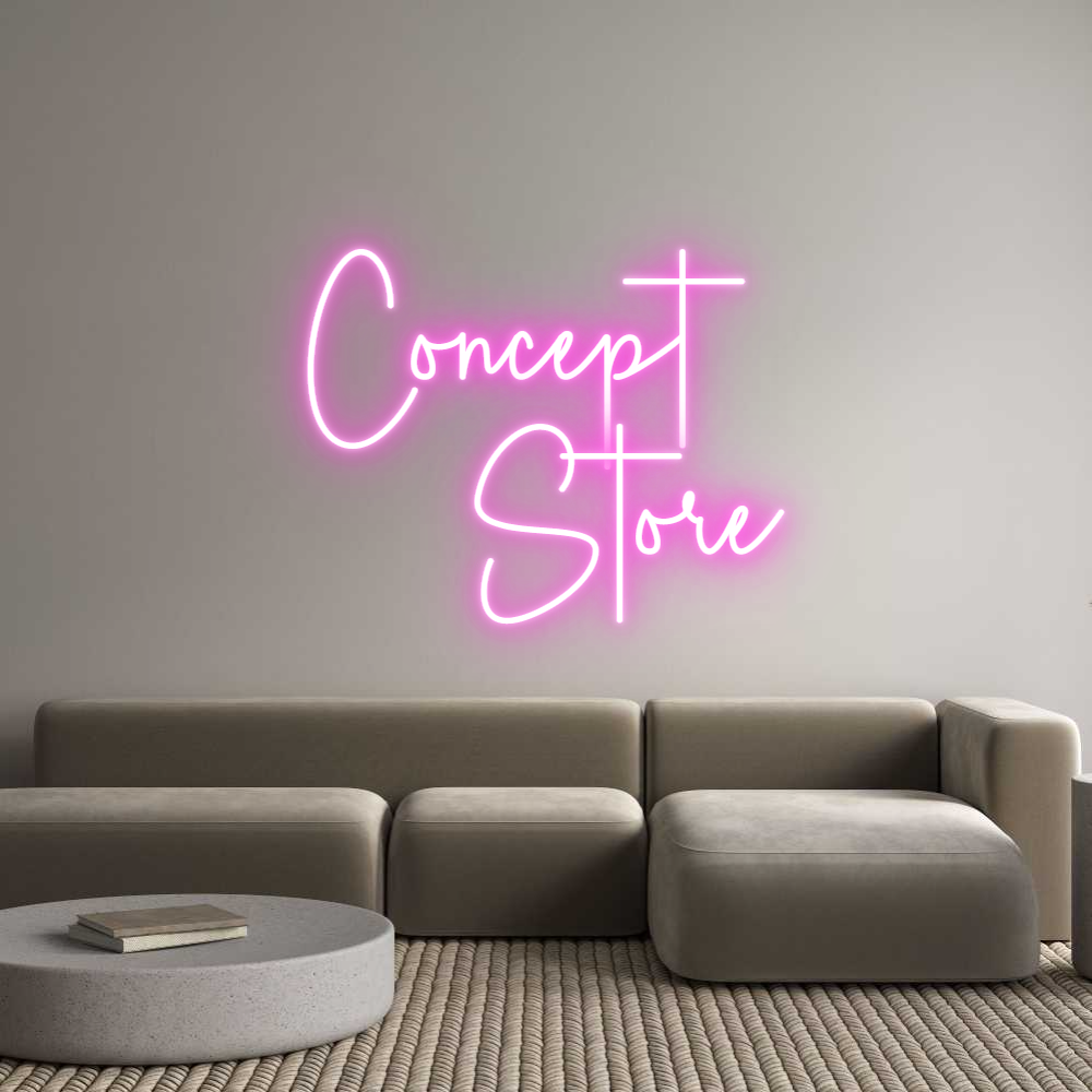 Custom Neon Sign Online Editor Concept 
Store