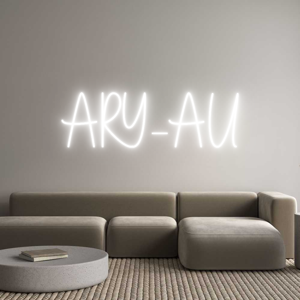 Éditeur en ligne d'enseignes au néon personnalisées ARY_AU