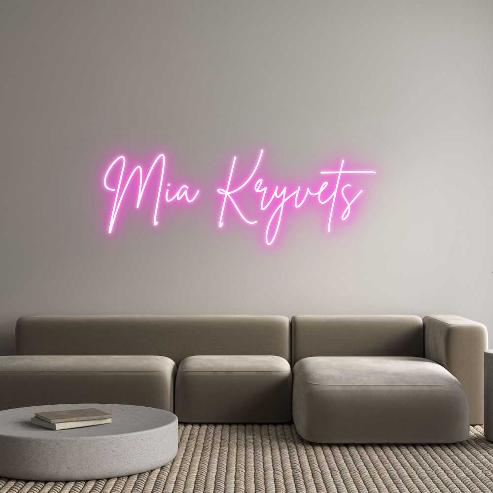 Custom Neon Sign Online Editor Mia Kryvets