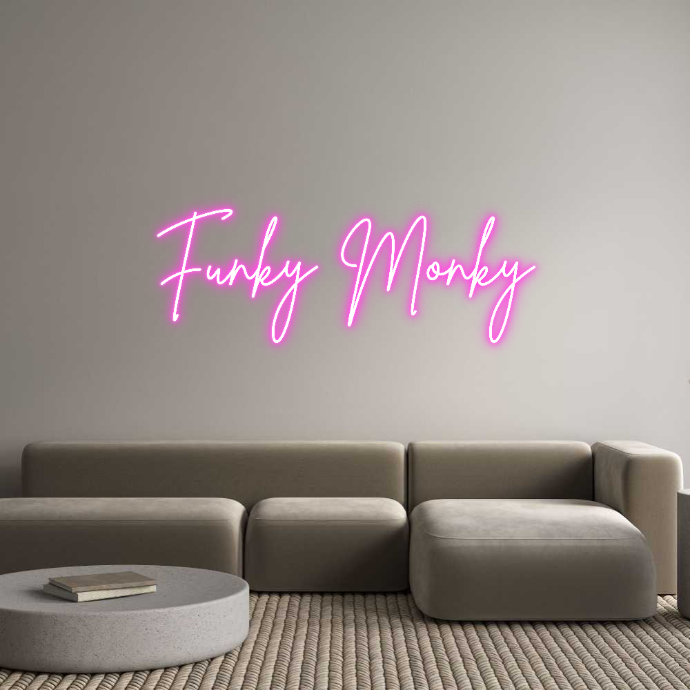 Custom Neon Sign Online Editor Funky Monky