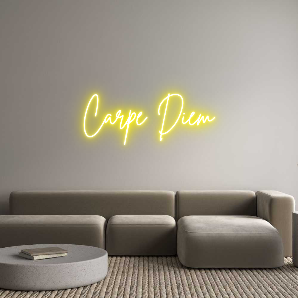Custom Neon Sign Online Editor Carpe Diem