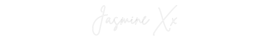 Custom Neon Sign Online Editor Jasmine Xx