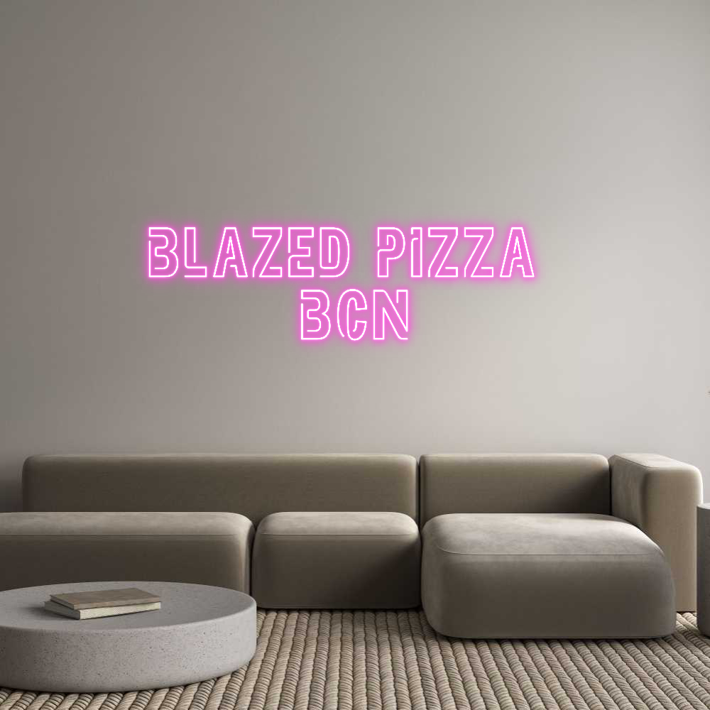Editor online di insegne al neon personalizzate BLAZED PIZZA ...