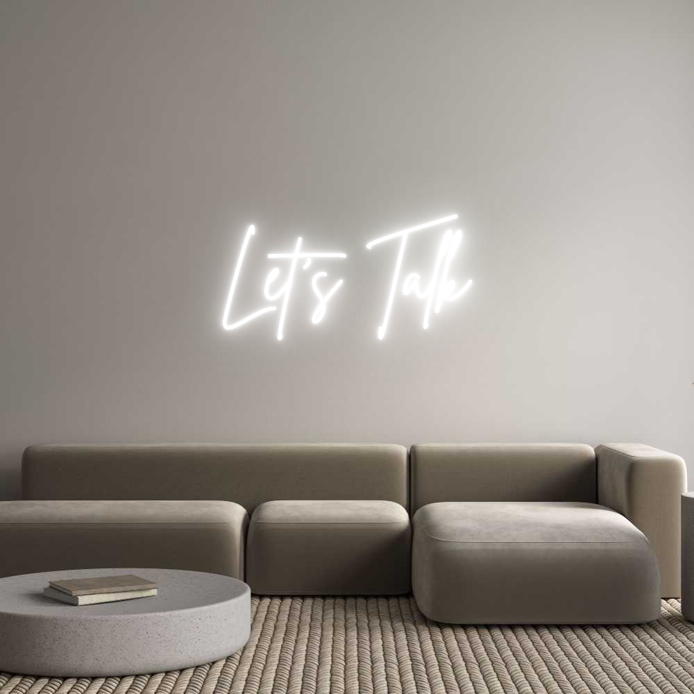Custom Neon Sign Online Editor Let's Talk