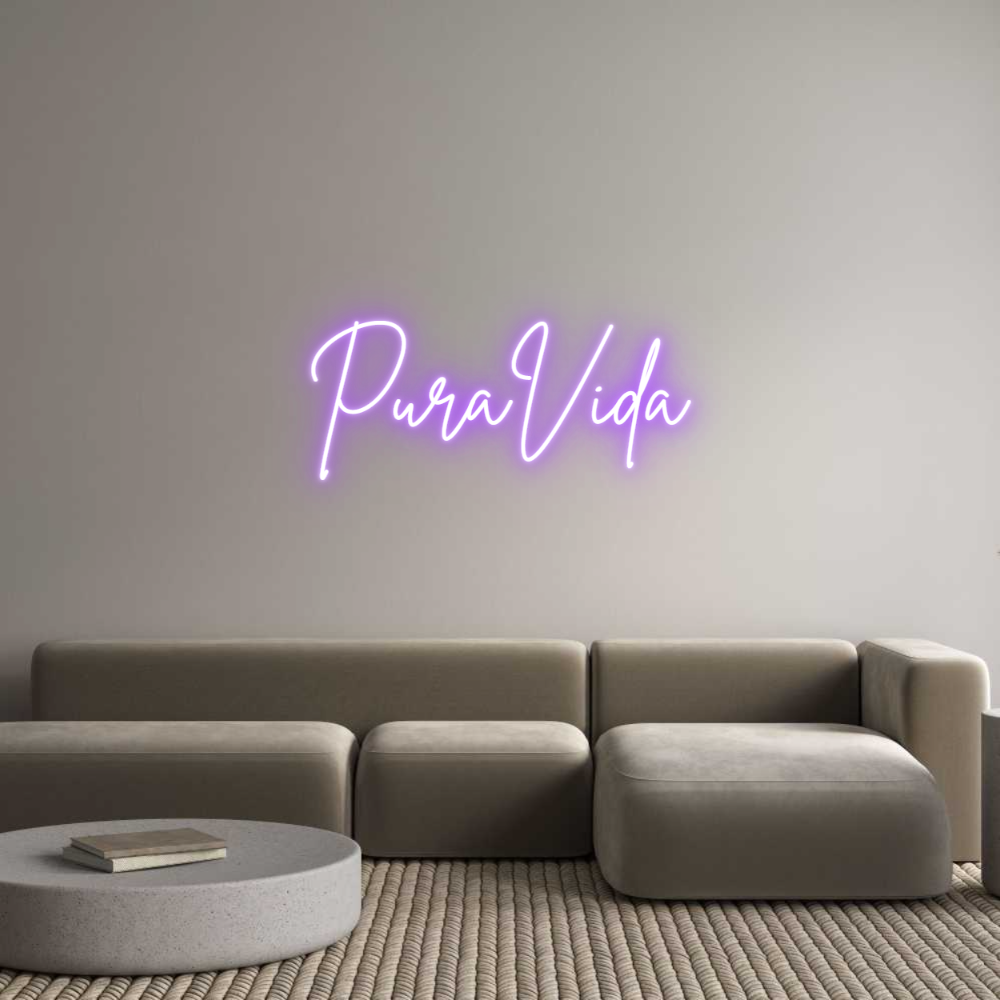 Custom Neon Sign Online Editor PuraVida