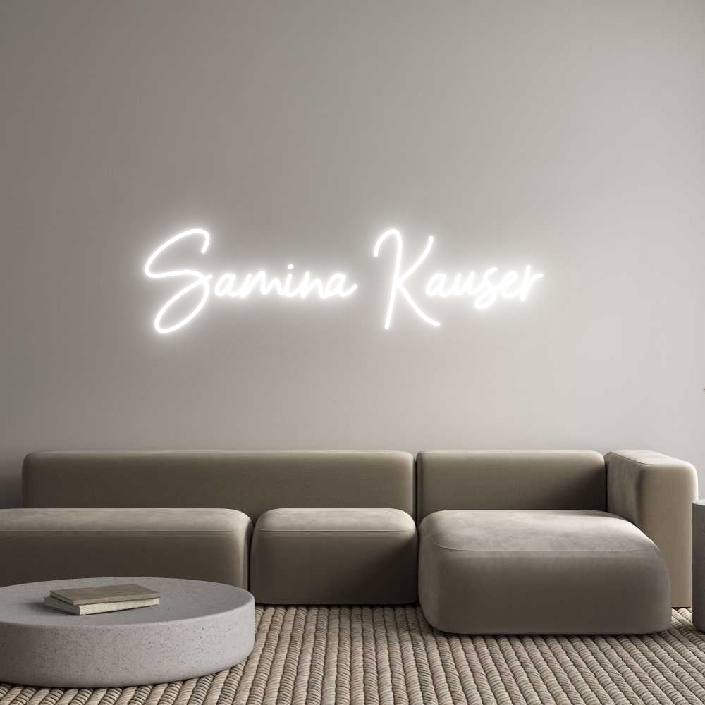 Custom Neon Sign Online Editor Samina Kauser