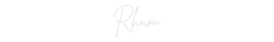 Custom Neon Sign Online Editor Rhum