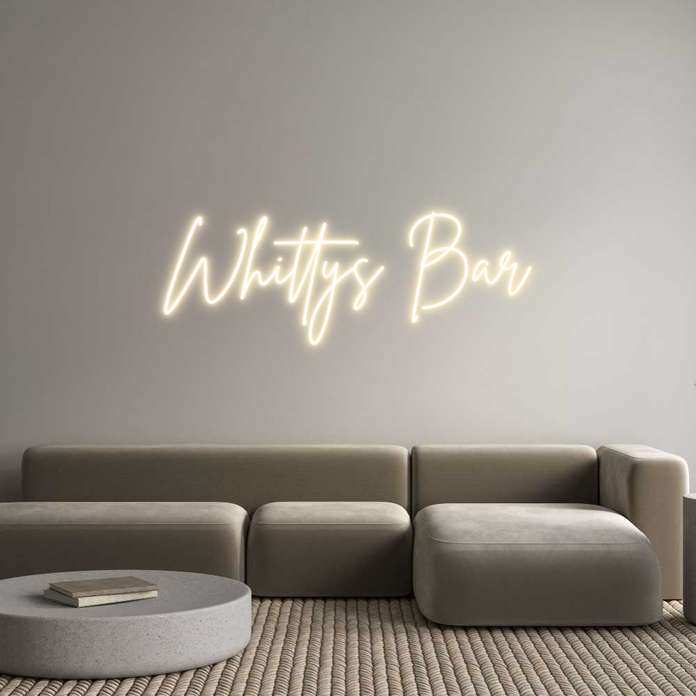 Custom Neon Sign Online Editor Whittys Bar