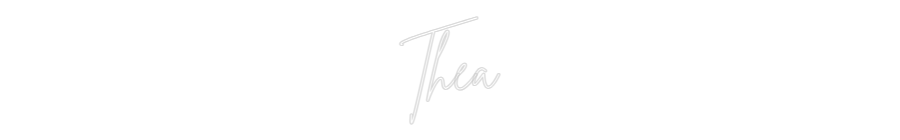 Custom Neon Sign Online Editor Thea