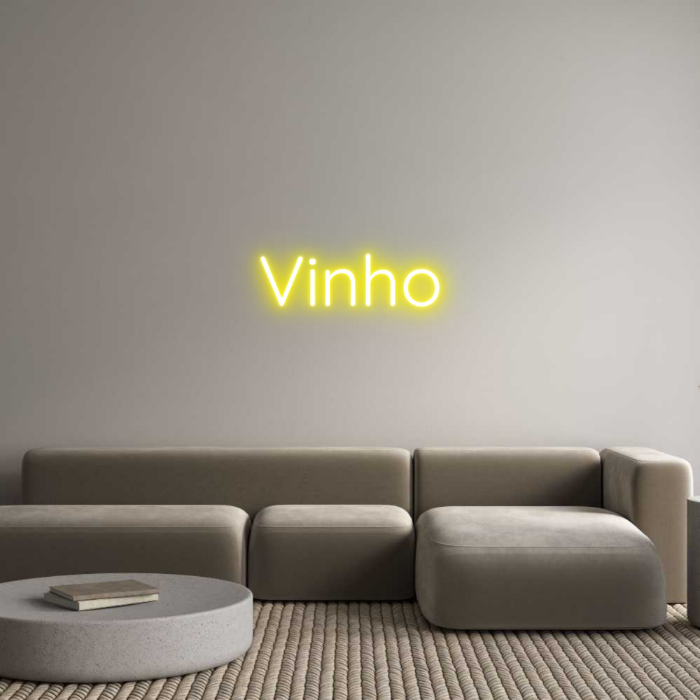 Custom Neon Sign Online Editor Vinho