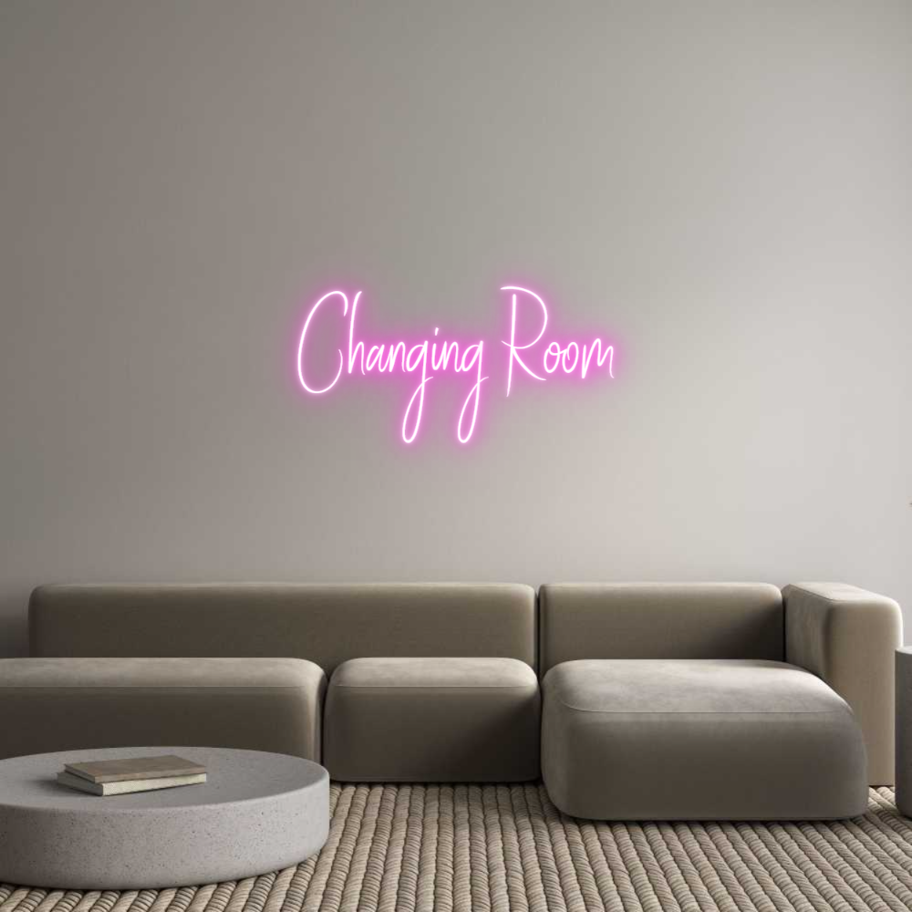 Custom Neon Sign Online Editor Changing Room
